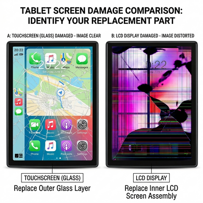 BYYBUO SmartPad T10対応 10.1インチ タッチパネル デジタイザーガラス