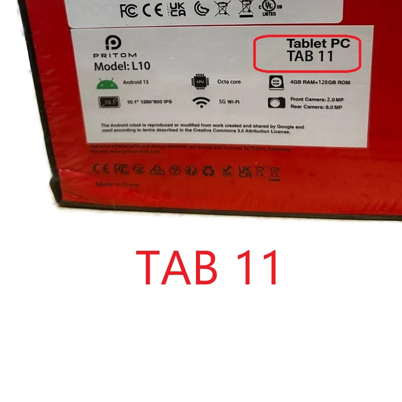 10.1インチ タッチパネル 修理交換用 Pritom Tronpad Tab11 対応